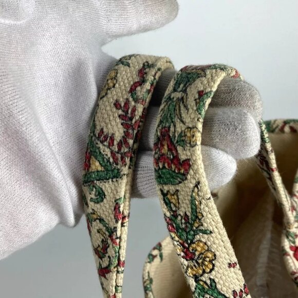 GUCCI GARDEN Shoulder Bag Shoulder Bag Tote Bag Canvas Beige/Red - Picture 5 of 13